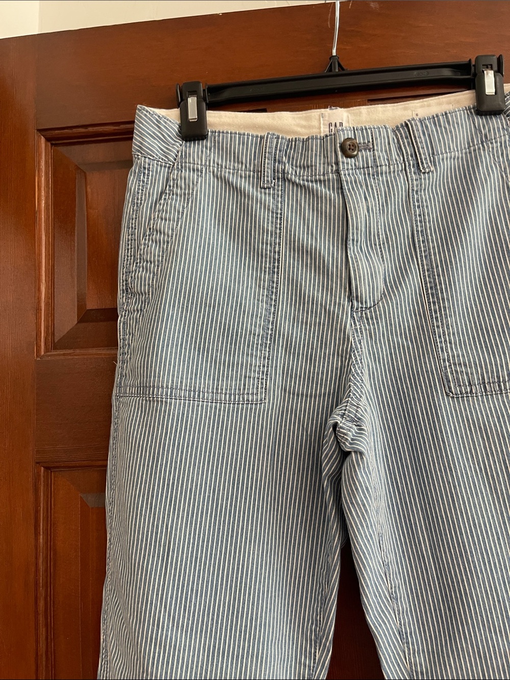 GAP Striped Straight surplus khaki pants size 6 - Picture 2 of 5